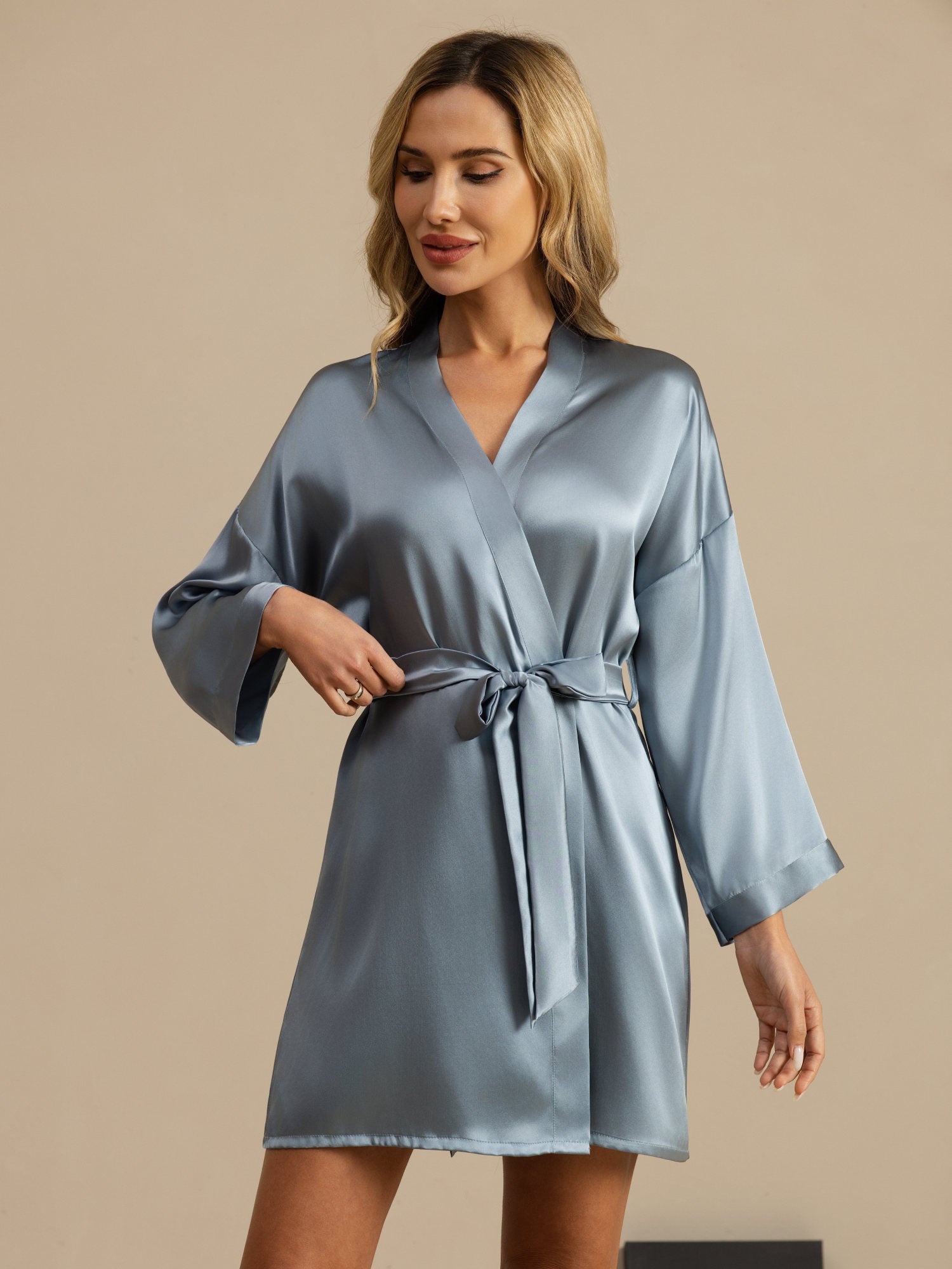 Organic Mulberry Silk Robe