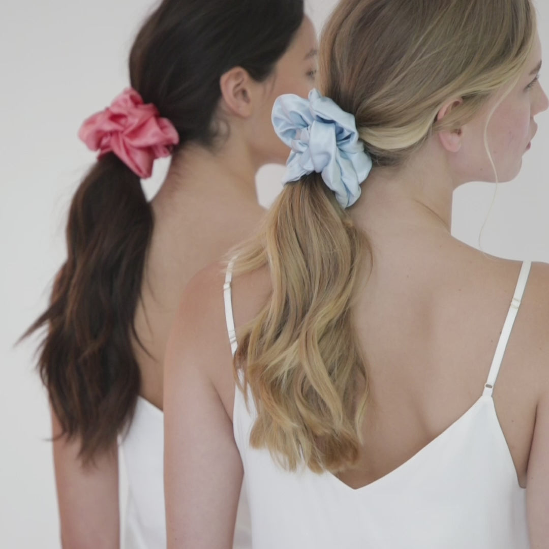 Silk Scrunchie Blush video thumb