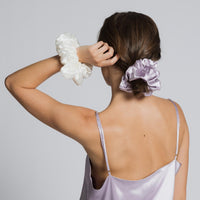 Silk Scrunchie Lilac Haze lookbook 2