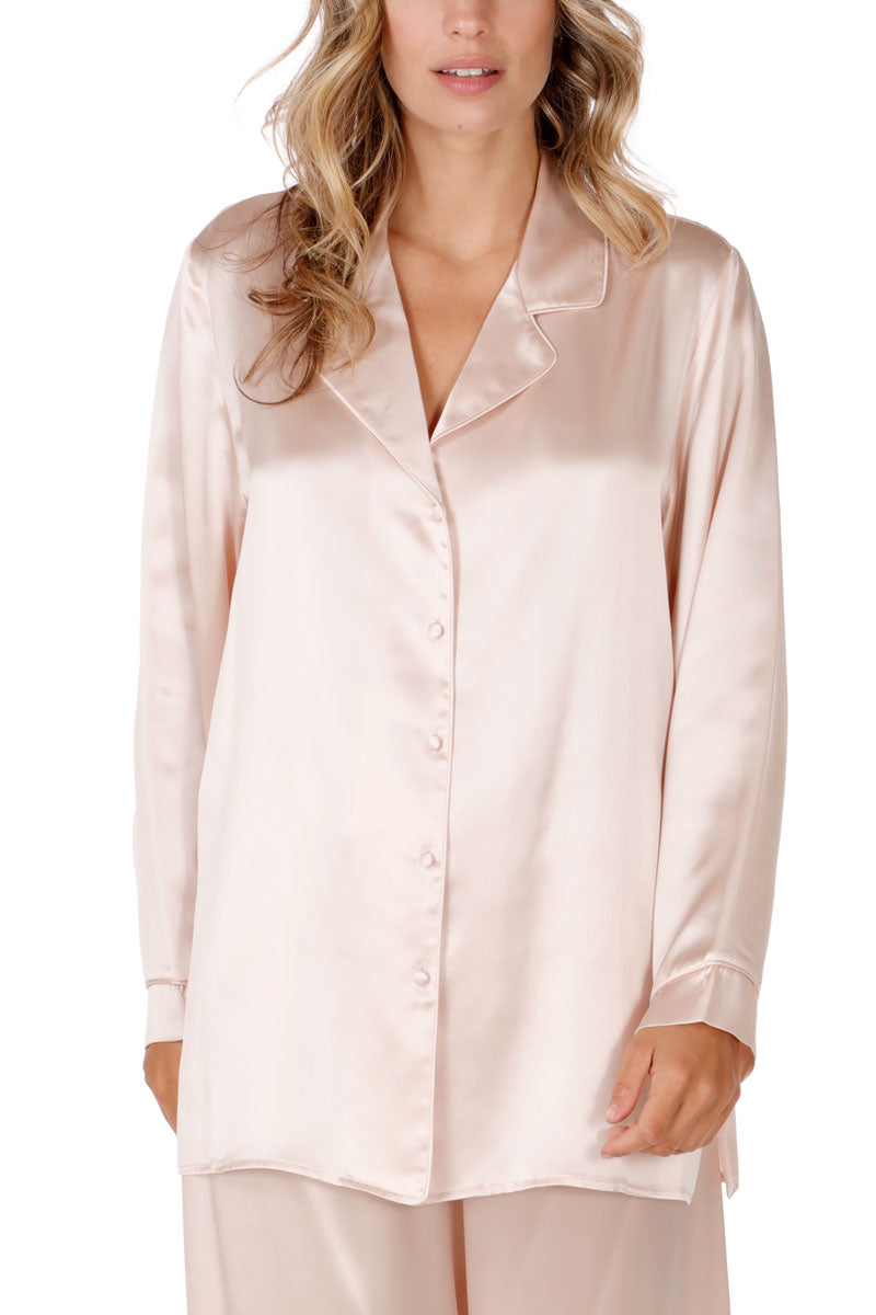 Classic Silk Pajama Rose Quartz detail