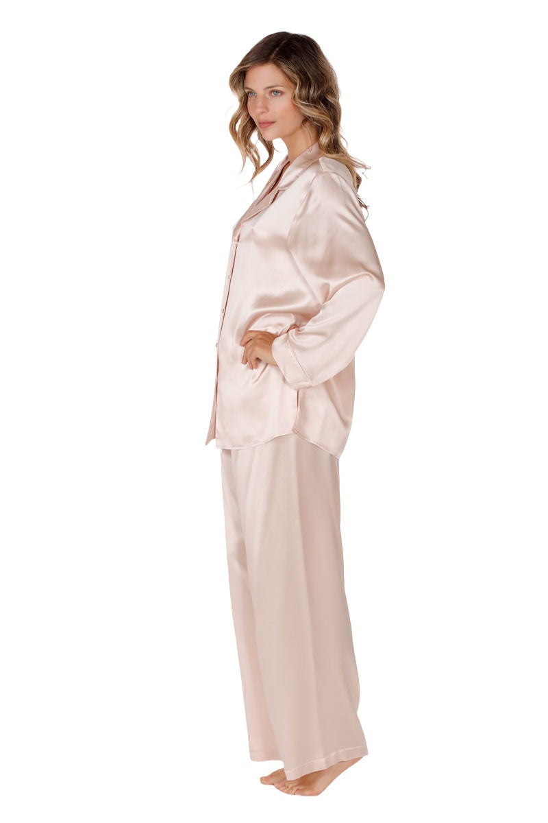 Classic Silk Pajama Rose Quartz side