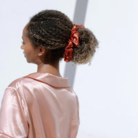 Silk Scrunchie Dusk lifestyle 2