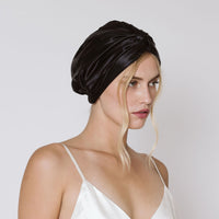 Silk Bonnet Black silo