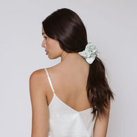 Silk Scrunchie Mint styled