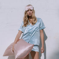 Silk Sleep Mask Pink Sherbert