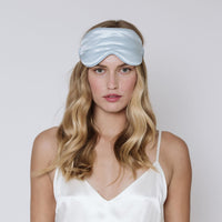 Silk Sleep Mask Sky Blue