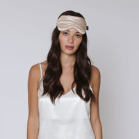 Silk Sleep Mask Champagne Gold
