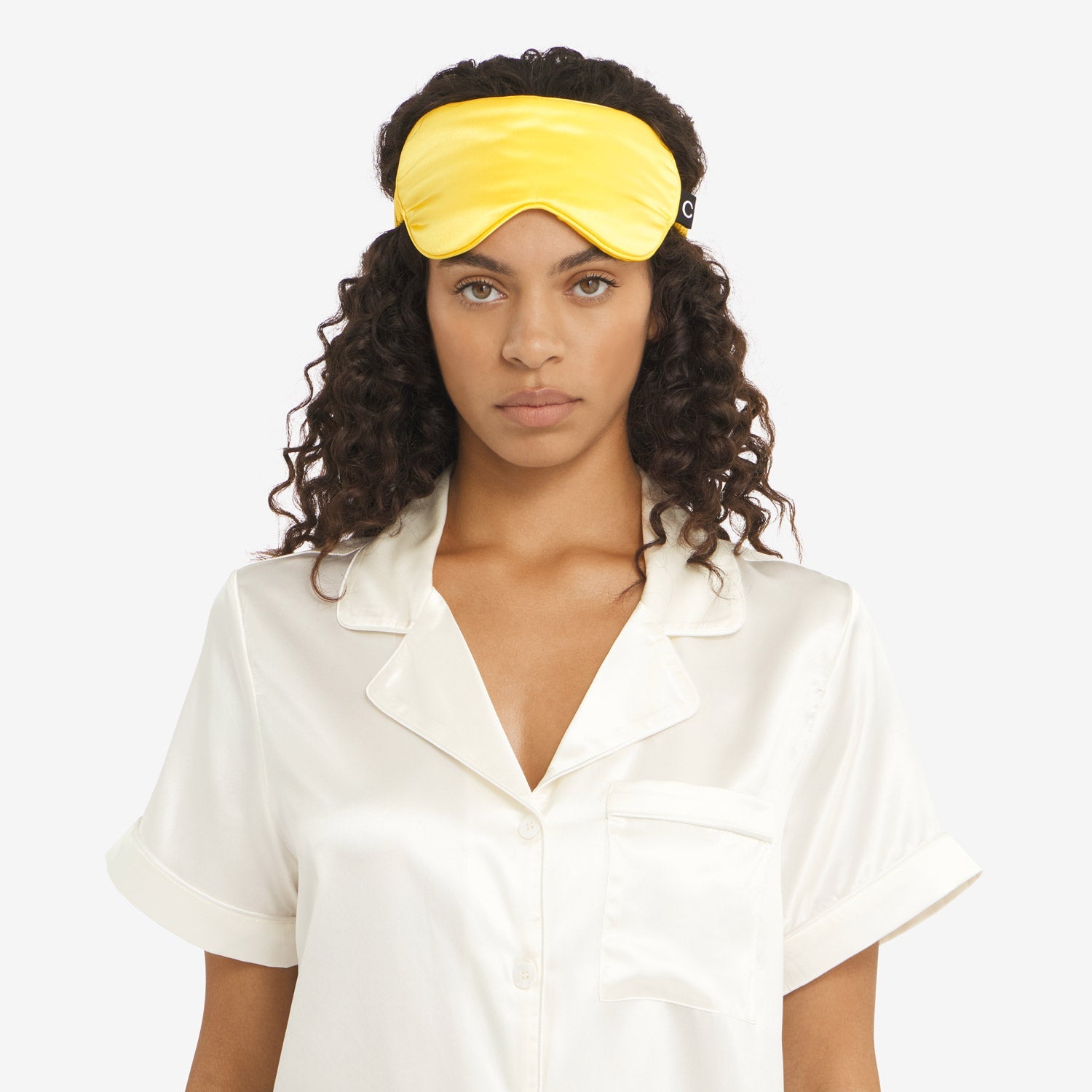 Silk Sleep Mask Lemon