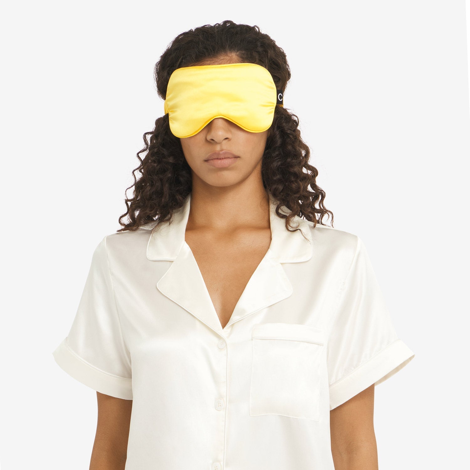 Silk Sleep Mask Lemon